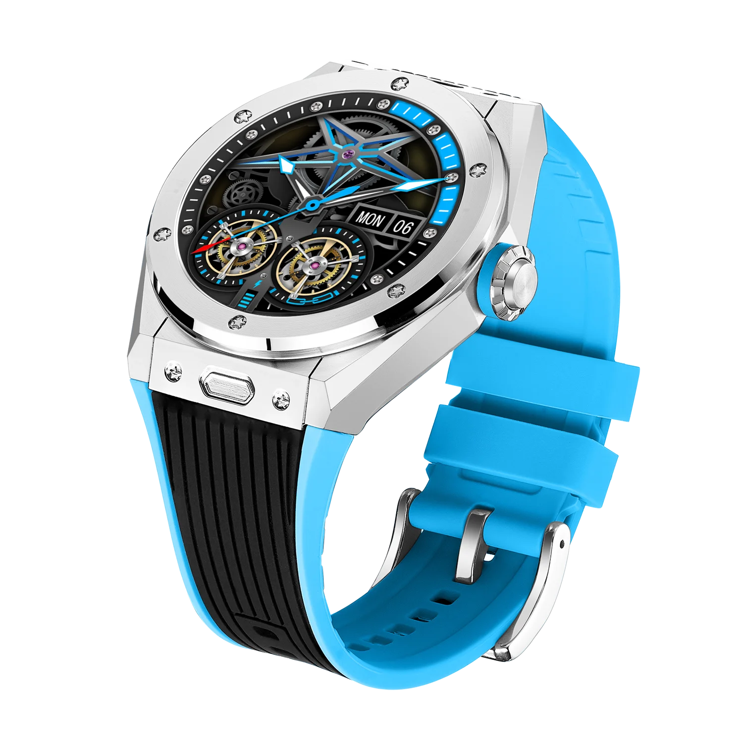 

MV58 Smart Watch Men's Luxury Bluetooth-compatible Call Heart Rate Blood Pressure Body Temperature Sports SmartWatch