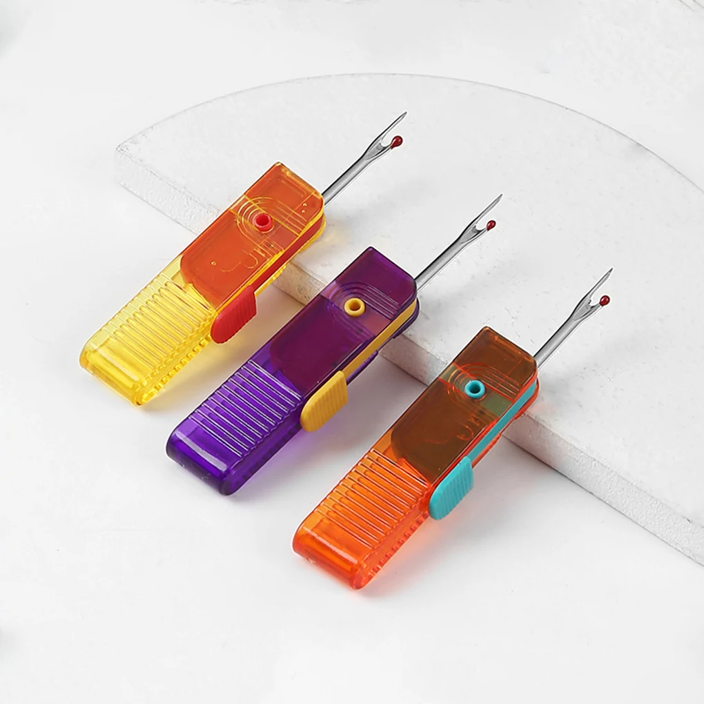 

Foldable Thread Removal Knife Portable Collapsible Stitch Wire Stripper Remover Needlework Embroidery Kit Orange