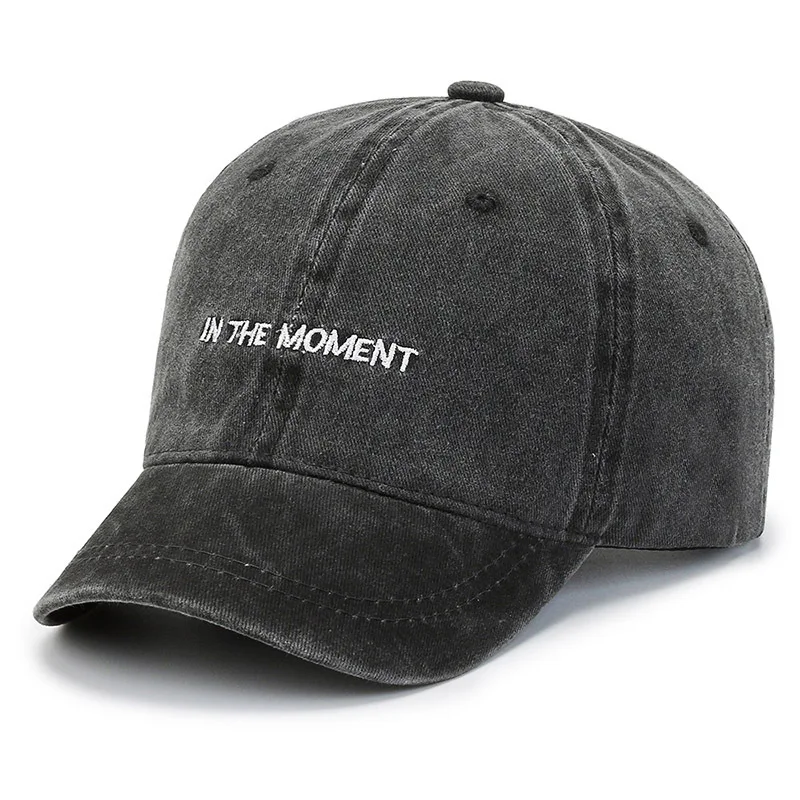 

Men's Short Brim Baseball Cap Vintage Letter Wash Cotton Soft Top Cap 5cm Small Brim Snapback Caps for Women Bone Gorras Dad Hat