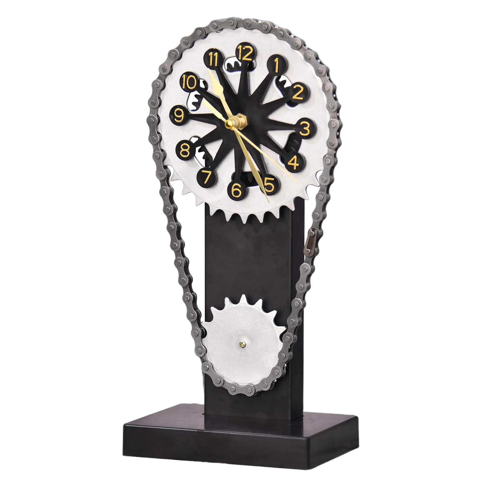 

Часы-шестерня с подвижным механизмом, настольные часы с подвижным механизмом, винтажные настольные часы для промышленного сельского дома