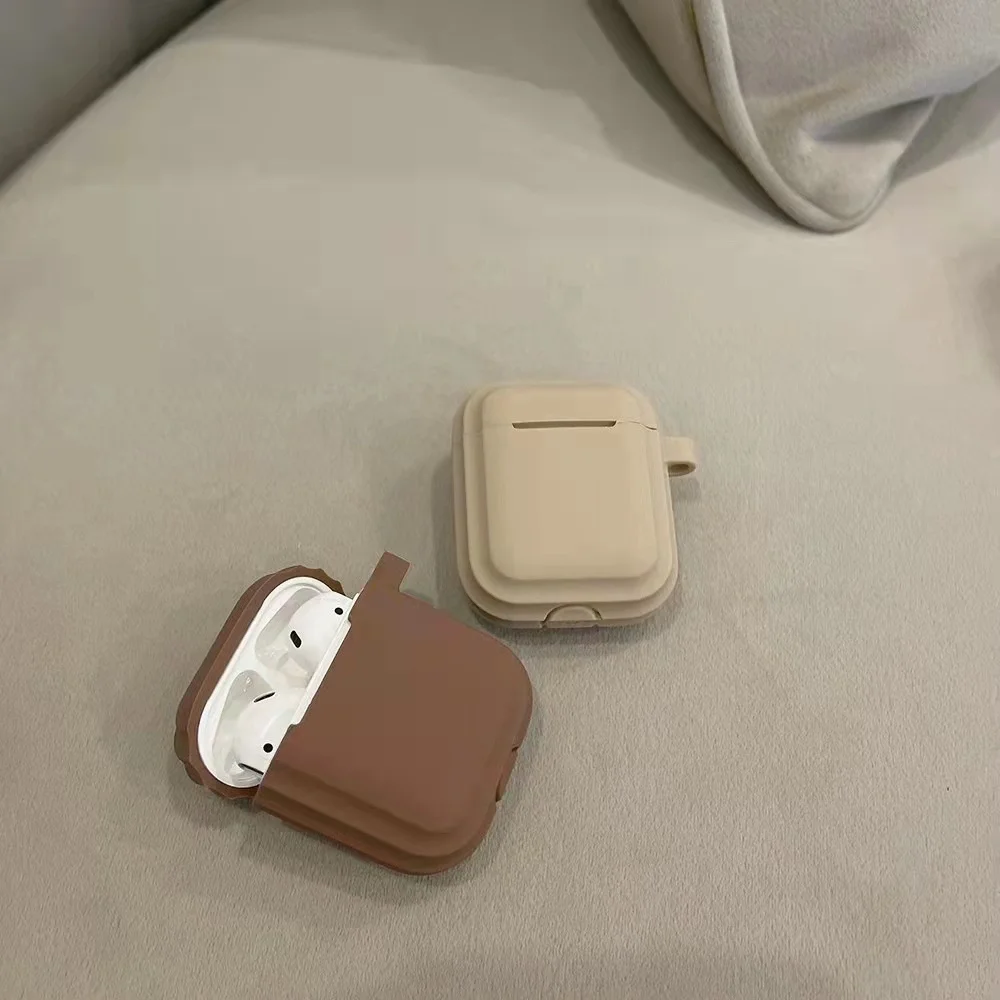 

Anti Fall Earphone Case Simple Stable Headset Cover 1 Pcs Drop-proof For Airpods Series Protective Case High Quality