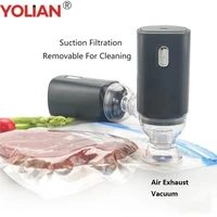 small mini smart vacuum pump handheld electric suction pump compression bag for food fresh vacuum sealer packaging packer