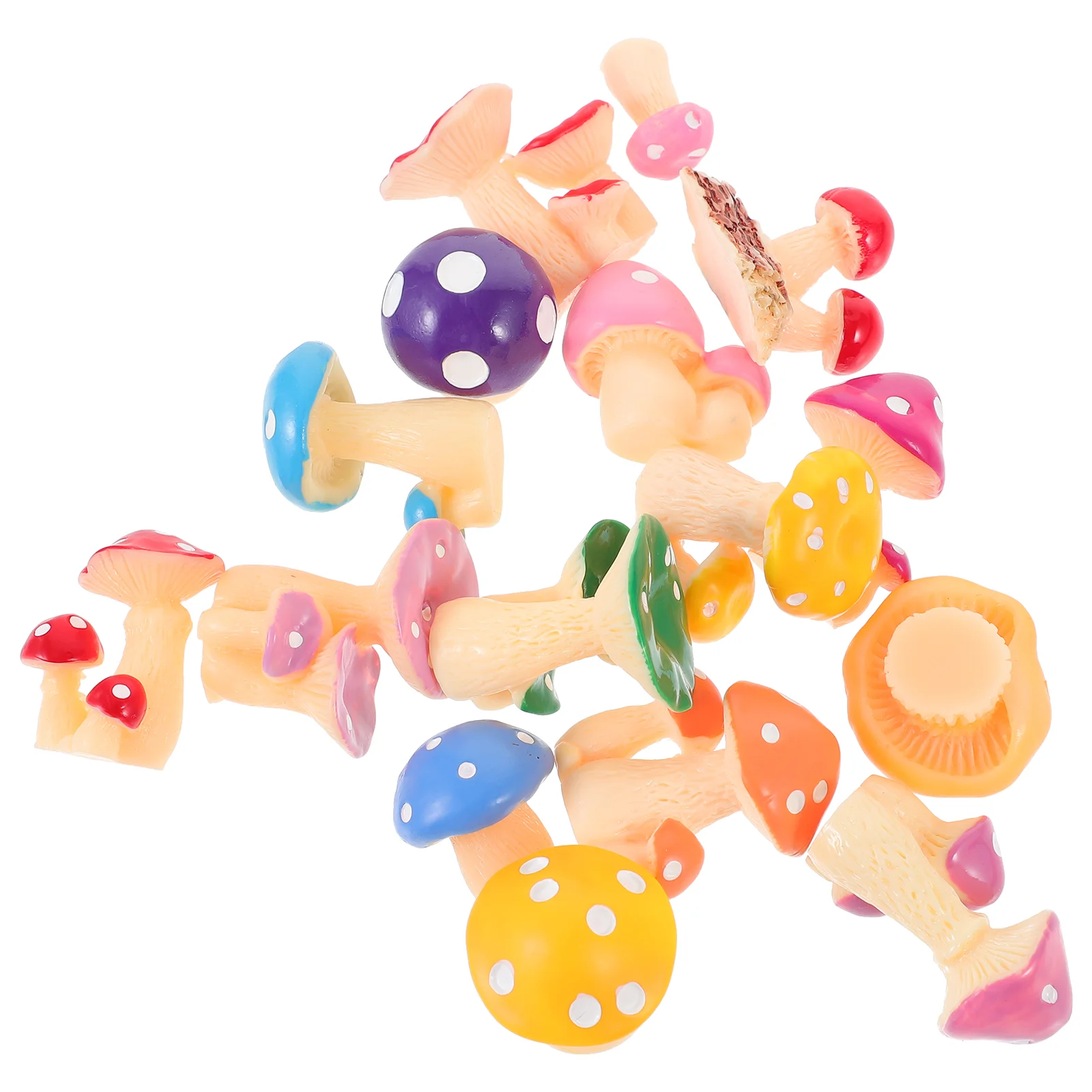 

Simulated Mushroom Miniature Statues Bathroom Decorations Cartoon Garden Ornament Resin