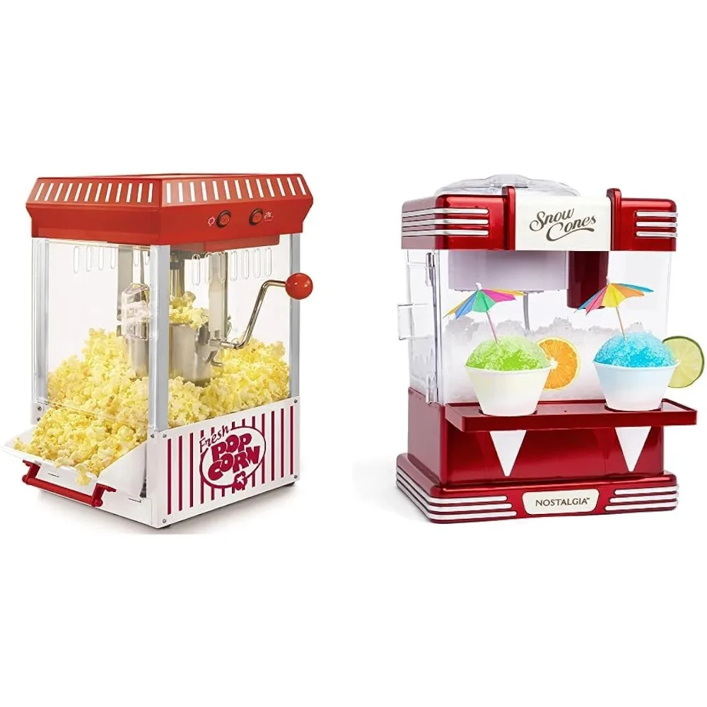 

New Professional Table-Top 2.5 Oz Kettle Makes Up to 10 Cups - Vintage Popcorn & Snow Cone Shaved Ice Machine