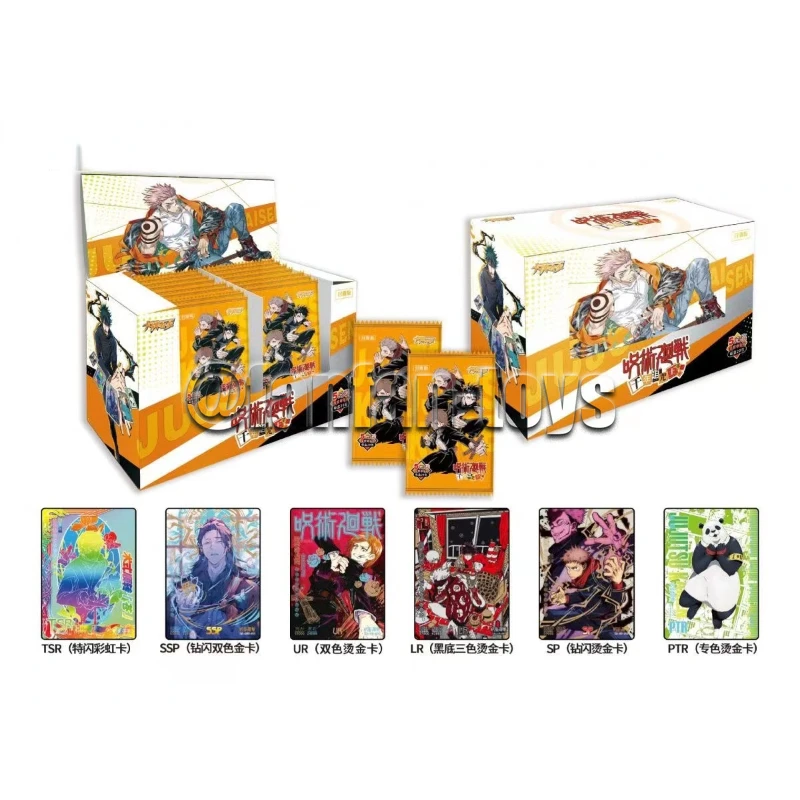 

5/25/100pcs Jujutsu Kaisen Cards Anime Yuji Megumi Satoru TCG SR Rare Trading Collection Card Battle Carte for Children Gift Toy