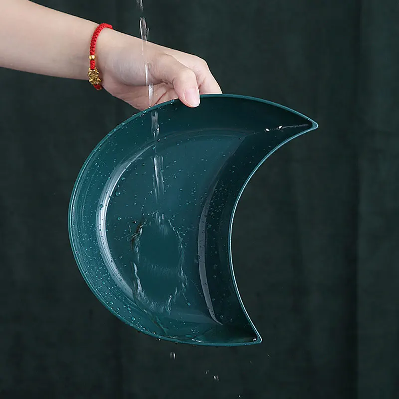 Столовая посуда набор тарелок из пищевого полипропилена в форме Луны столовые