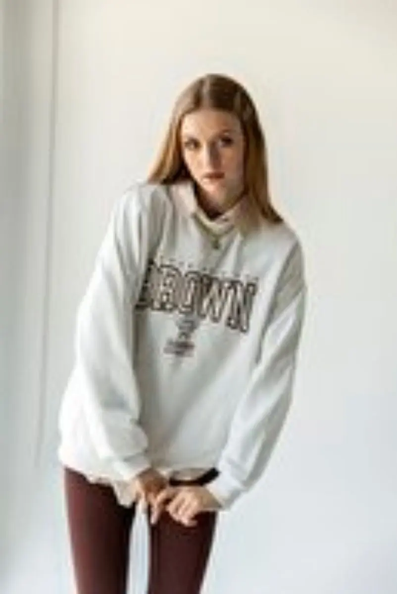 

Bike Collar Inside Polarlı Printed Oversize Sweatshirt