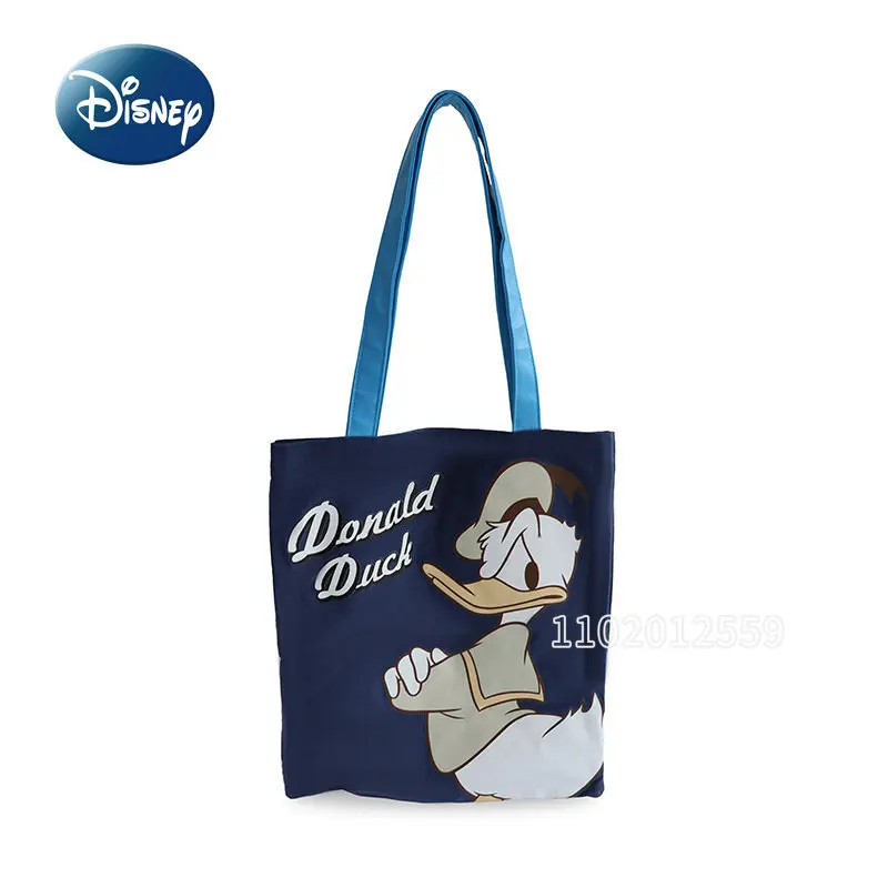 Disney Mickey New Women's Handbag Cartoon Fashion Women's Shoulder Bag Luxury Brand Canvas Storage Bag Original Large Capacity