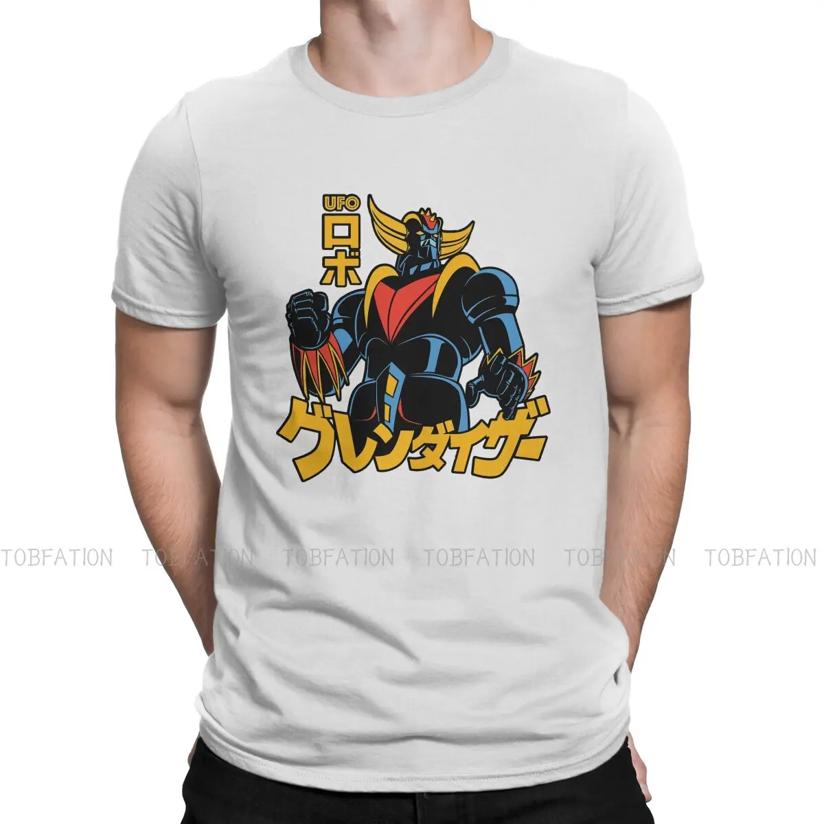 

Goldrake Jap Newest TShirts UFO Robot Grendizer Men Style Pure Cotton Tops T Shirt Round Neck