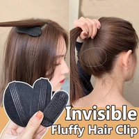 puff hair head cushion invisible fluffy hair pad sponge clip bun bump it up volume hair base for women and girl hair accessories