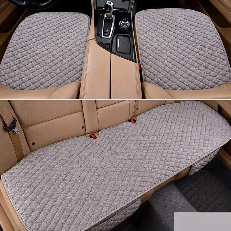 

Car Seat Cover Protector Mat For Seat Ateca 2021 2022 Accessories 2017 2019 2020 Linen Fabric Cushion Breathable Deocration
