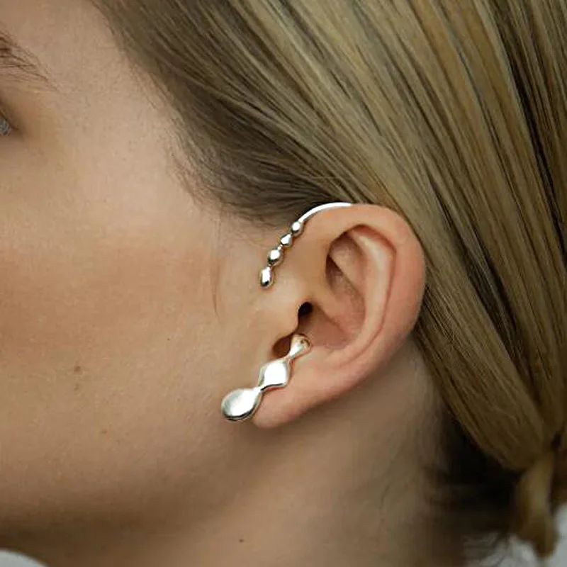 

Special Things Irregular Punk Hip Hop Personality Cuff Earrings For Women Men Metal No Piercing Ear Clip Fashion Jewelry Gift