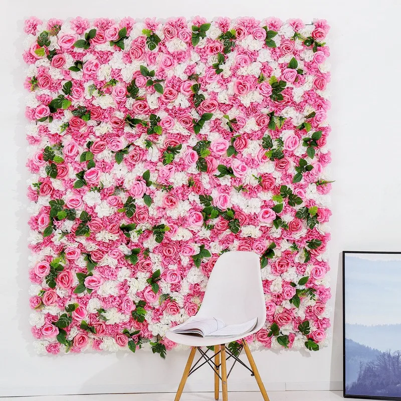 

40x60cm Silk Rose Flower Wall Home Decoration Artificial Flowers for Wedding Decoration Romantic Wedding Flowers Backdrop Decor