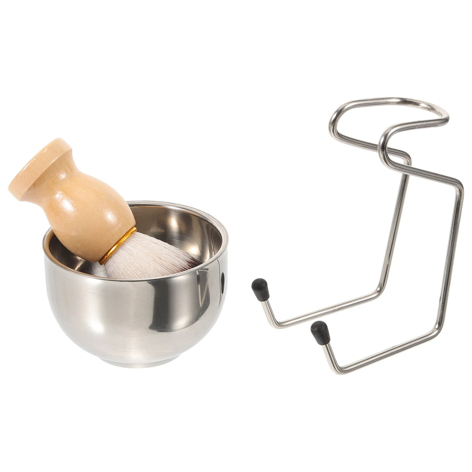 

Suits Men Shelf Hair Salon Shaving Brush Beard Desktop Shave Accessories. Tool Male Nylon Manual Brushes Portable Cup