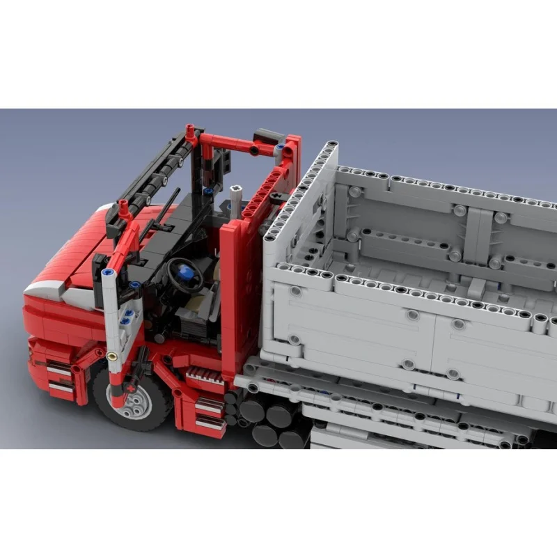 MOC-143447 Классический трехосный грузовик с крюковым краном - модель из строительных блоков, 2370 деталей, интерактивная игрушка, коллекционный сувенир, подарок (art.: 3920dcdb673a1) - 3920dcdb673a1