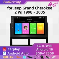 android 2 din for jeep grand cherokee 2 wj 1998 2005 car multimedia stereo player navigation gps head unit radio autoradio