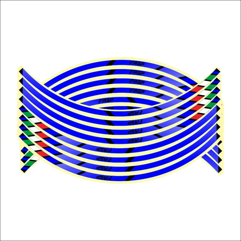 

16 шт. универсальные 17 "18" полоски наклейки на колеса мотоцикла автомобильные светоотражающие ленты на обод мотоцикл велосипед авто наклейки для Honda