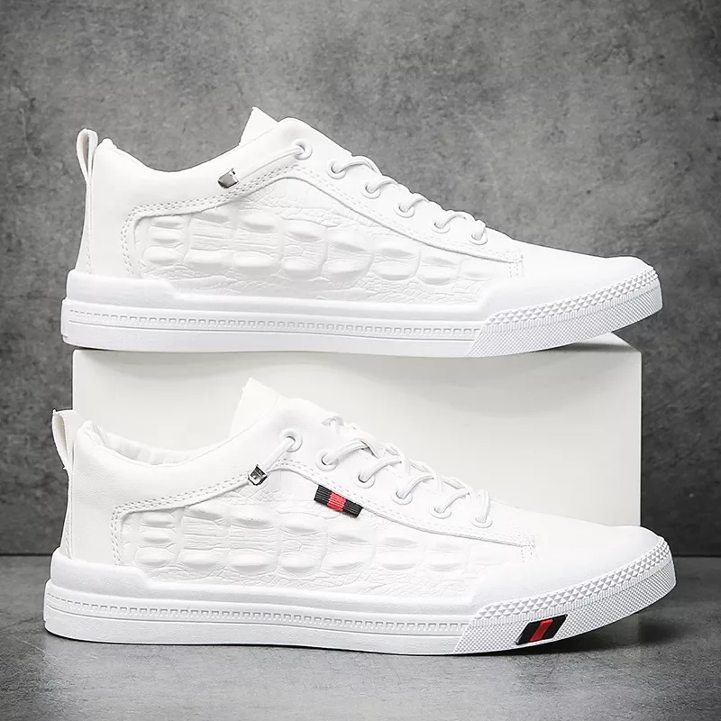 

Summer New Korean Style Trend All-match Leather Shoes Men's Fashion Comfortable Trend Casual White Shoes