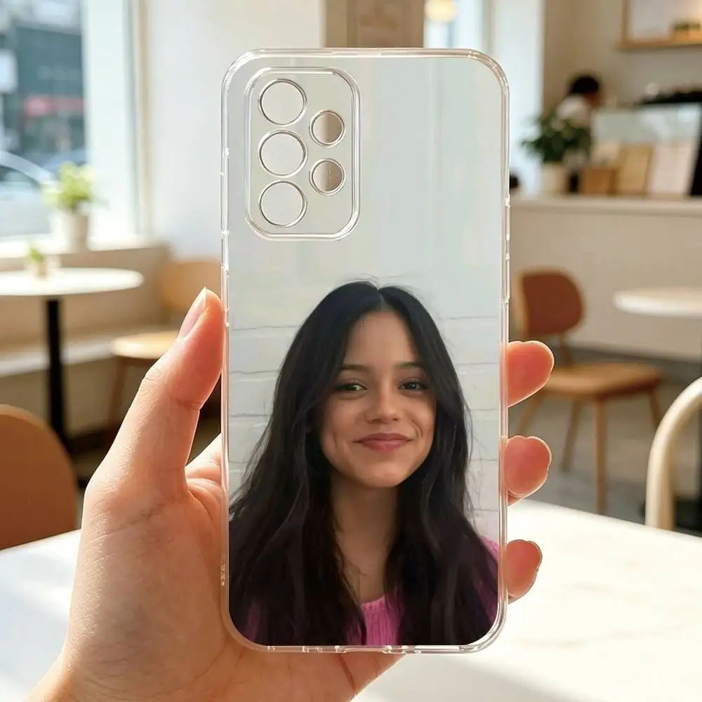 Фото Чехол для телефона j-Jenna Ortega, прозрачный, силиконовый, мягкий, для Samsung S25, S24, S21, S22, S23, S30, Ultra, S20, Plus, Fe №4