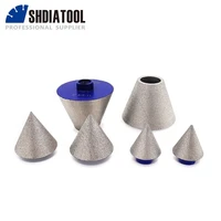 shdiatool 1pc dia355075mm diamond chamfer bits enlarge shape bevel existing holes tile marble ceramic grinder milling crowns