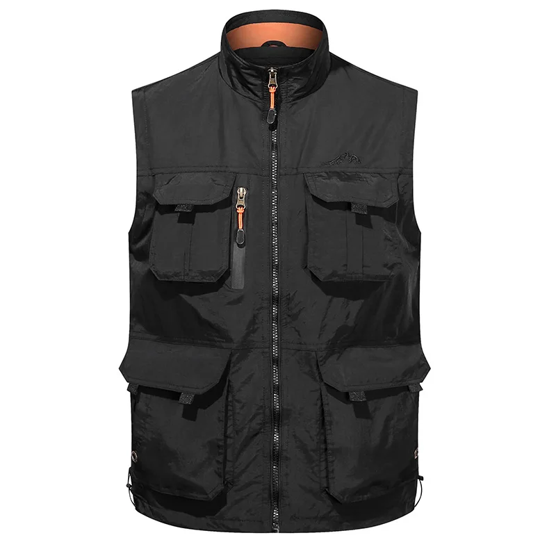 2022 Autumn New Multi-pocket Vest Men's Tooling Outdoor Spring Loose Casual Outer Wear Top Coat Male Classic Brand Waistcoat 6XL