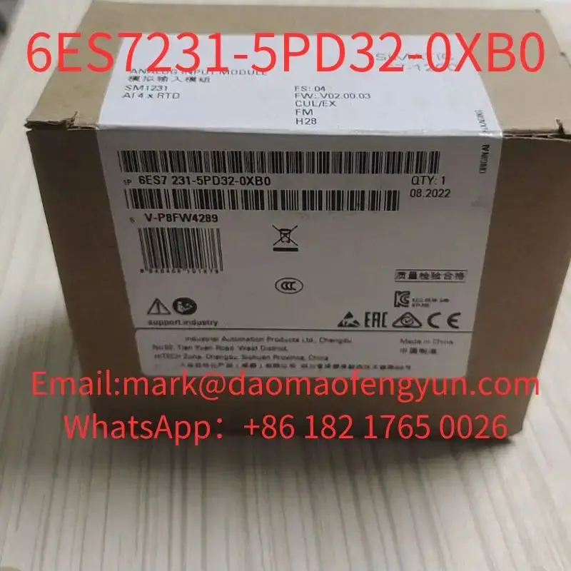 6ES7231-5PD32-0XB0 SIMATIC S7-1200 аналоговый вход SM 1231 RTD 4xAI модуль