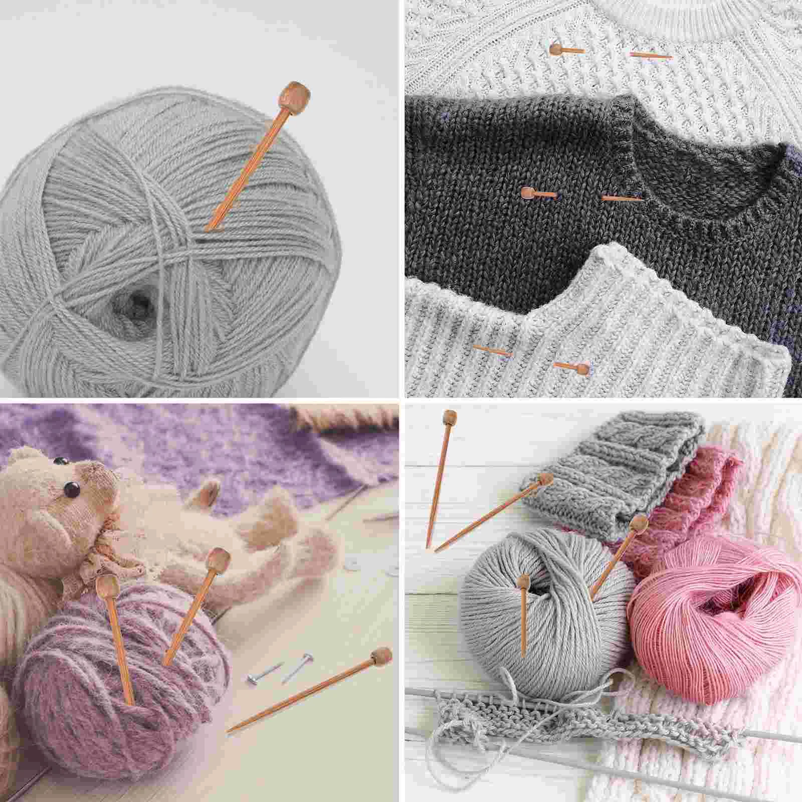 20 шт. мини-игла деревянные спицы стержни шесть цветов брошь сделай сам орех