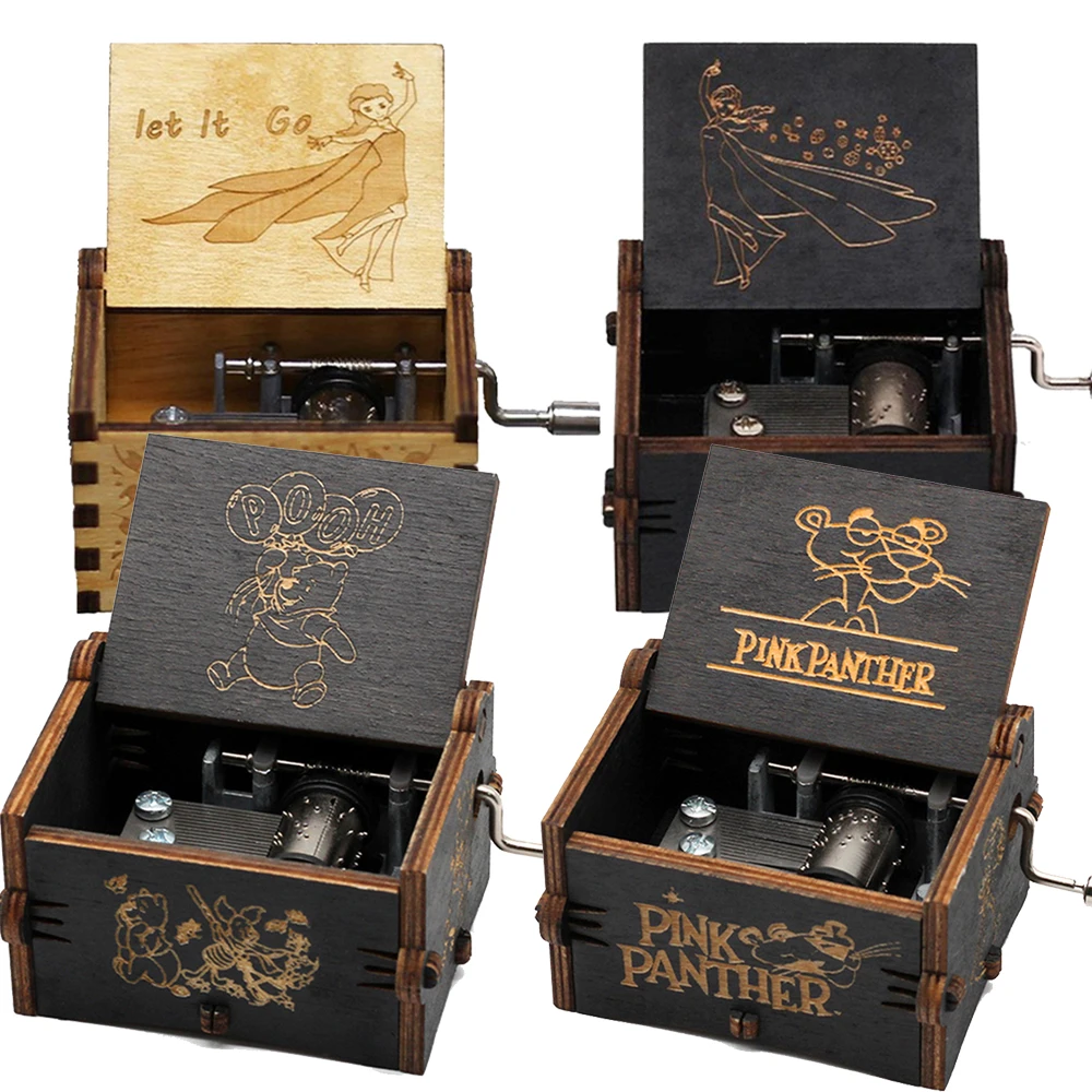 Деревянная музыкальная шкатулка Холодное сердце Винни-Пух Тоторо Драконий