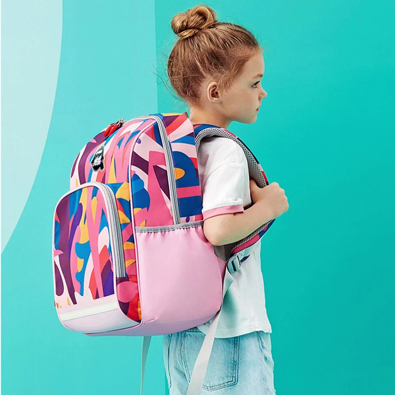 Dream Color Student School Backpack Children School Bags Kids Girls Primary Orthopedic Waterproof Book Bag Boys for 6-12 Years