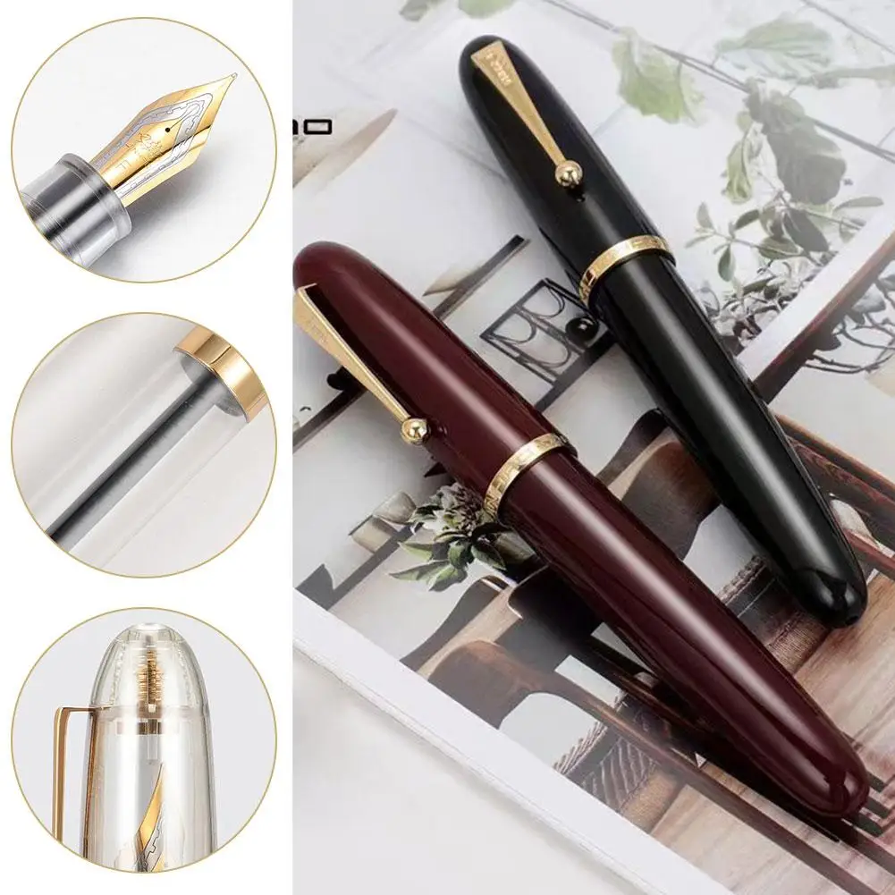 

Jinhao 9019 Fountain Pen High-quality Nib Resin Office Ink High Pen Practicing Ink Calligraphy Capacity Pens Converter Writ G8e5