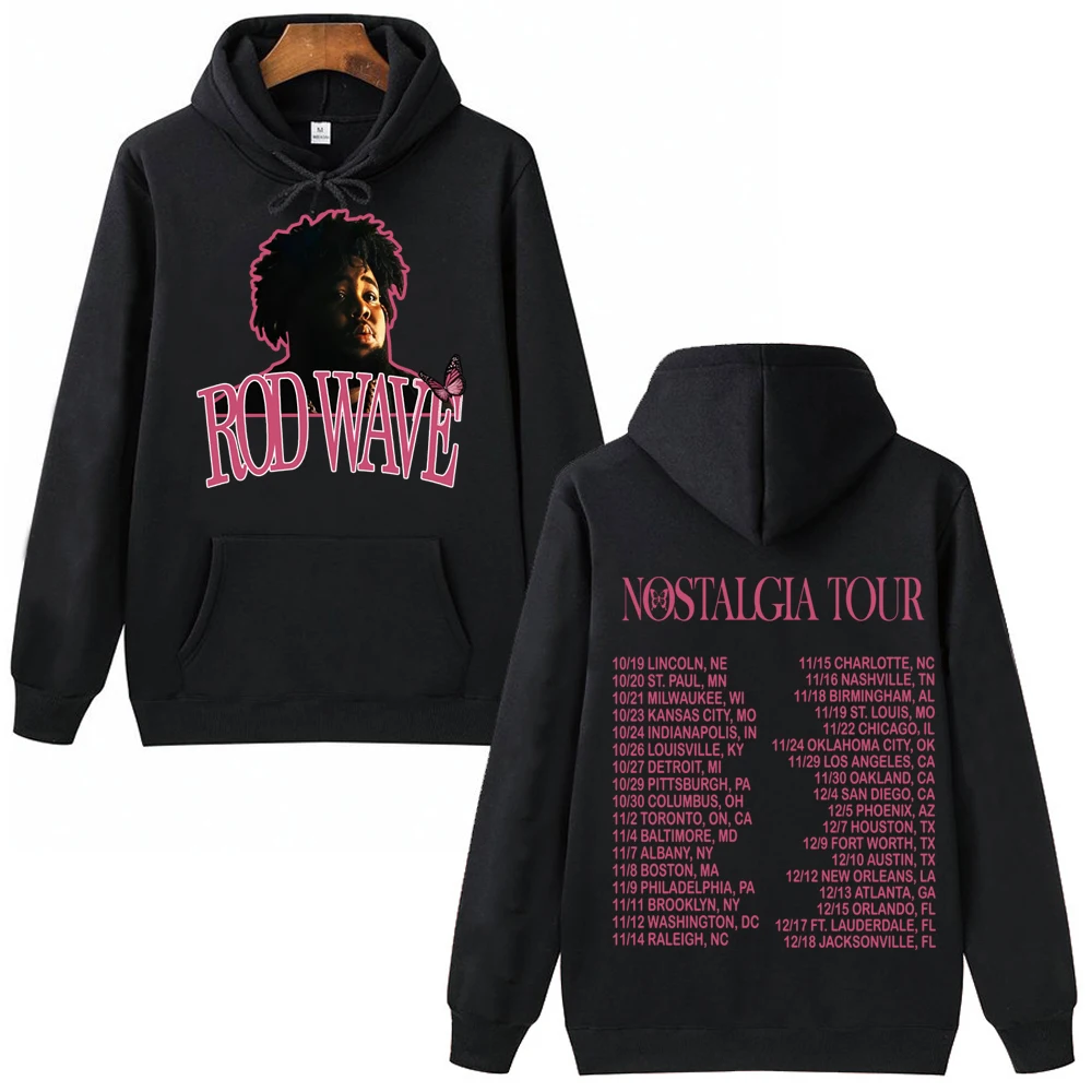 

Rod Wave Tour Nostalgia Hoodie Man Woman Harajuku Pullover Tops Sweatshirt Fans Gift