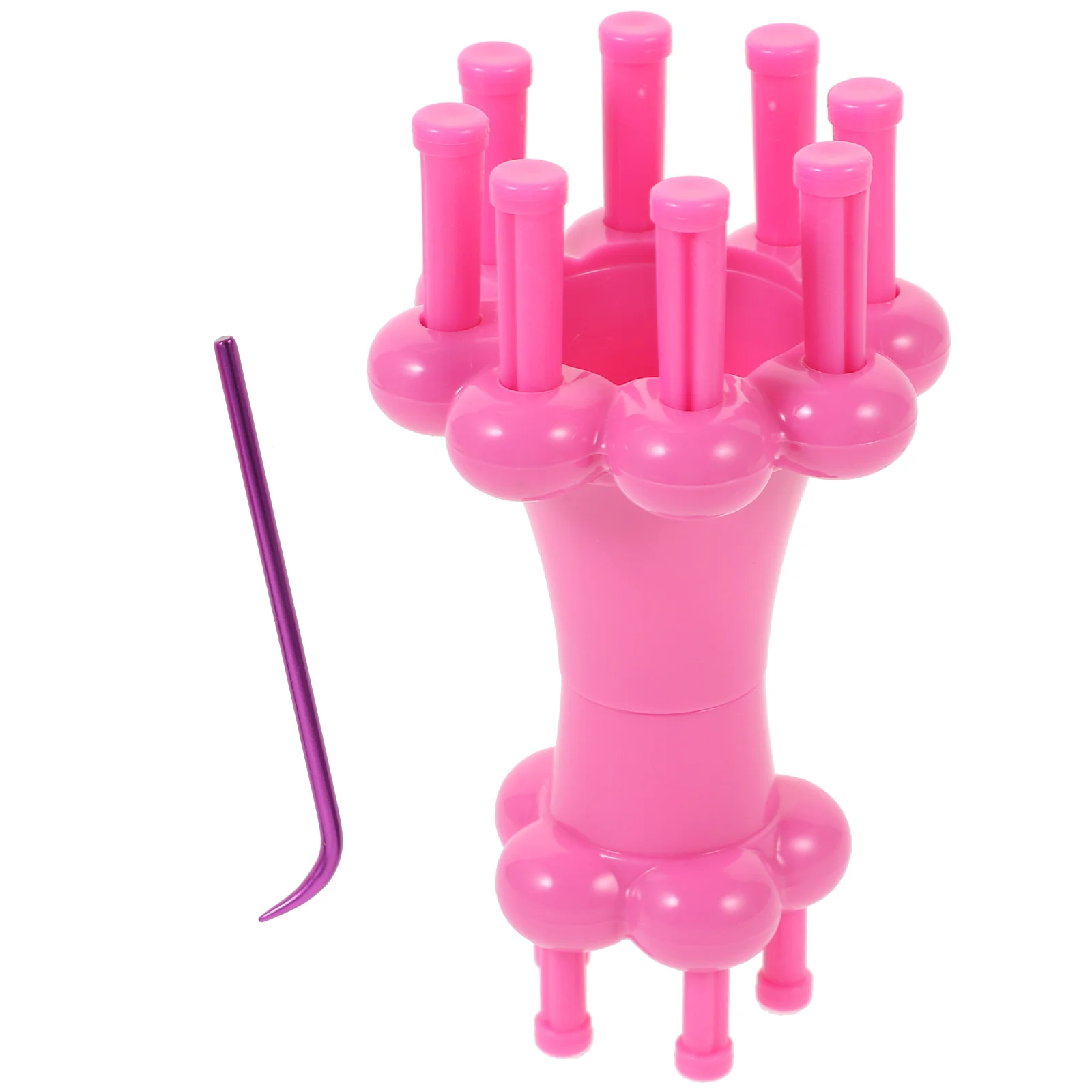 

Knitting Loom Rope Set Spool Knitter Looms Yarn Tools Tool Double Round Machine Kit Rosy End Knit Board Hook Diy Flower Maker