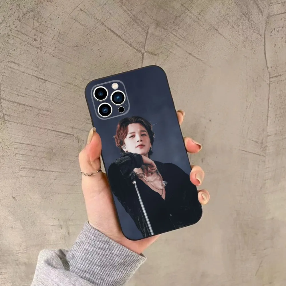 Чехол для телефона Park Ji-Min K-Kpop B-T-S iPhone 15 14 13 12 11 Plus Pro Max XS X XR SE Mini 8 7 мягкий