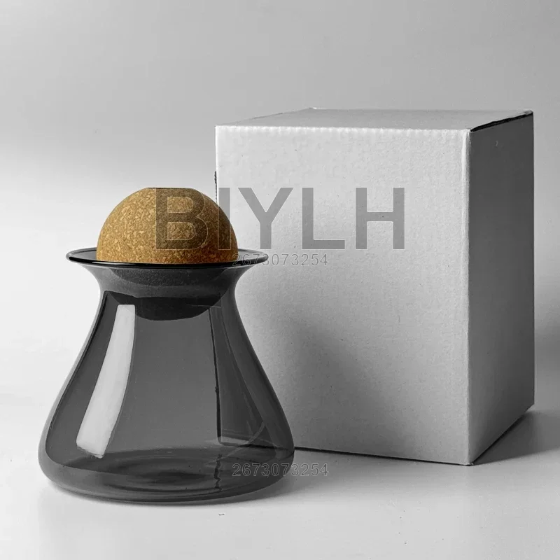 

BIYLH стеклянная ваза янтарно-серая синяя