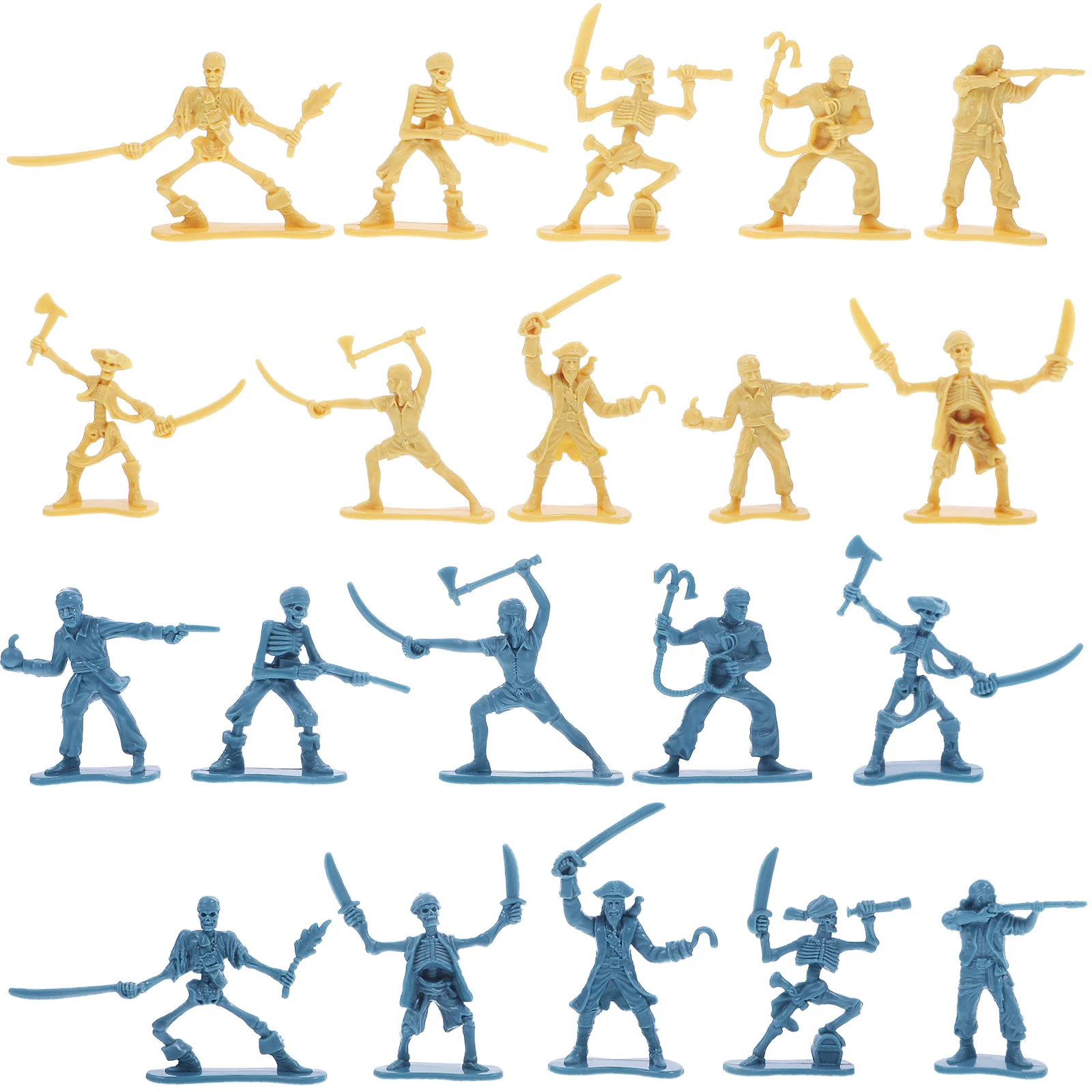 

100PCS Pirate Soldier Toys Mini People Models Sand Table Miniature Pirate Soldier