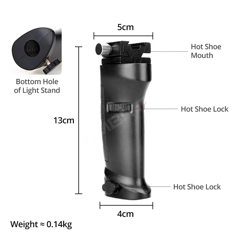 Godox FG-40 Speedlite Flash Hand Grip Stabilizer for Yongnuo Triopo Hot Shoe |