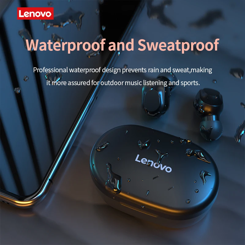 

Lenovo Original XT91 Wireless Bluetooth Headphones AI Control Gaming Headset Stereo bass With Mic Noise Reduction TWS Earphone