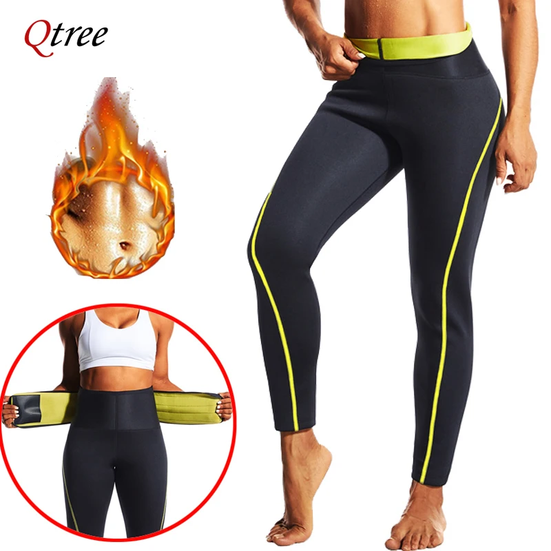 

Sweat Sauna Pants Neoprene Tummy Hot Thermo Slimming Leggings Body Shaper Weight Loss Waist Trainer Fitness Workout Slim Pants