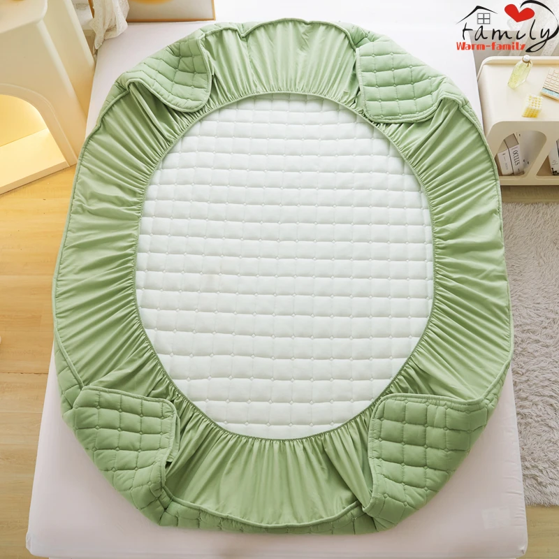 100% водонепроницаемая однотонная простыня наматрасник в скандинавском стиле с