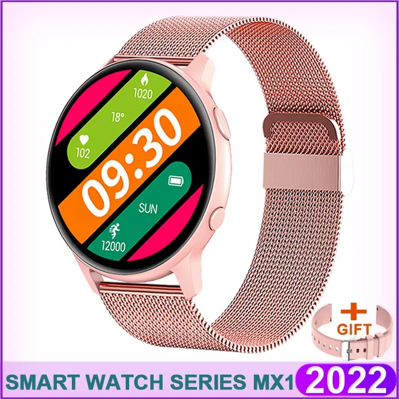 

LIGE MX1 Ladies Smart Watch Sports Fitness All Touch Dial Waterproof Heart Rate Blood Pressure Monitoring Fashion Smartwatch Men