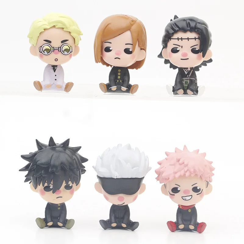 

Anime Jujutsu Kaisen Figure Itadori Yuji PVC Action Figure Collection Model Toys Kugisaki Nobara Gojo Satoru Figurine 6pcs/set