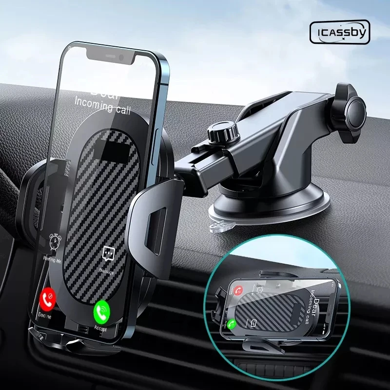

Universal Sucker Car Phone Holder Mount Stand GPS Display Phone Support For iPhone 11 12 13 Pro Max XS 7 8 Samsung Huawei Xiaomi
