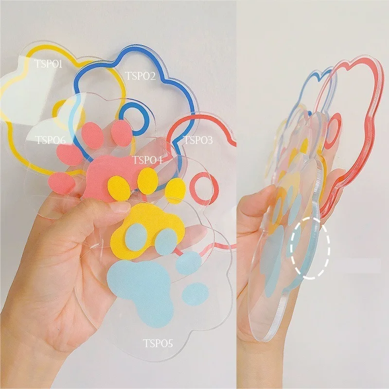 

1Pc Nail Art Display Stand Acrylic Palette Flower Cat Claw Ins Japanese Manicure Photo for Nail Color Mixing Display Tool