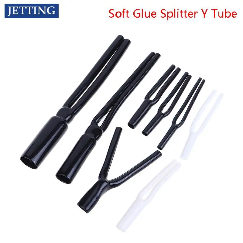 

1Pc Soft Glue Splitter Y Tube One Half line Y Tube Audio Cable Bifid Tube Pants U-shaped Sleeve Speaker Cables Environmental