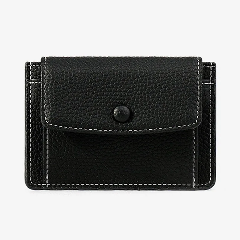

Small Women Envelope Card Holders Business Bank ID Credit Card Case Holder Female PU Leather Hasp Wallet Female Daily Coin Purse