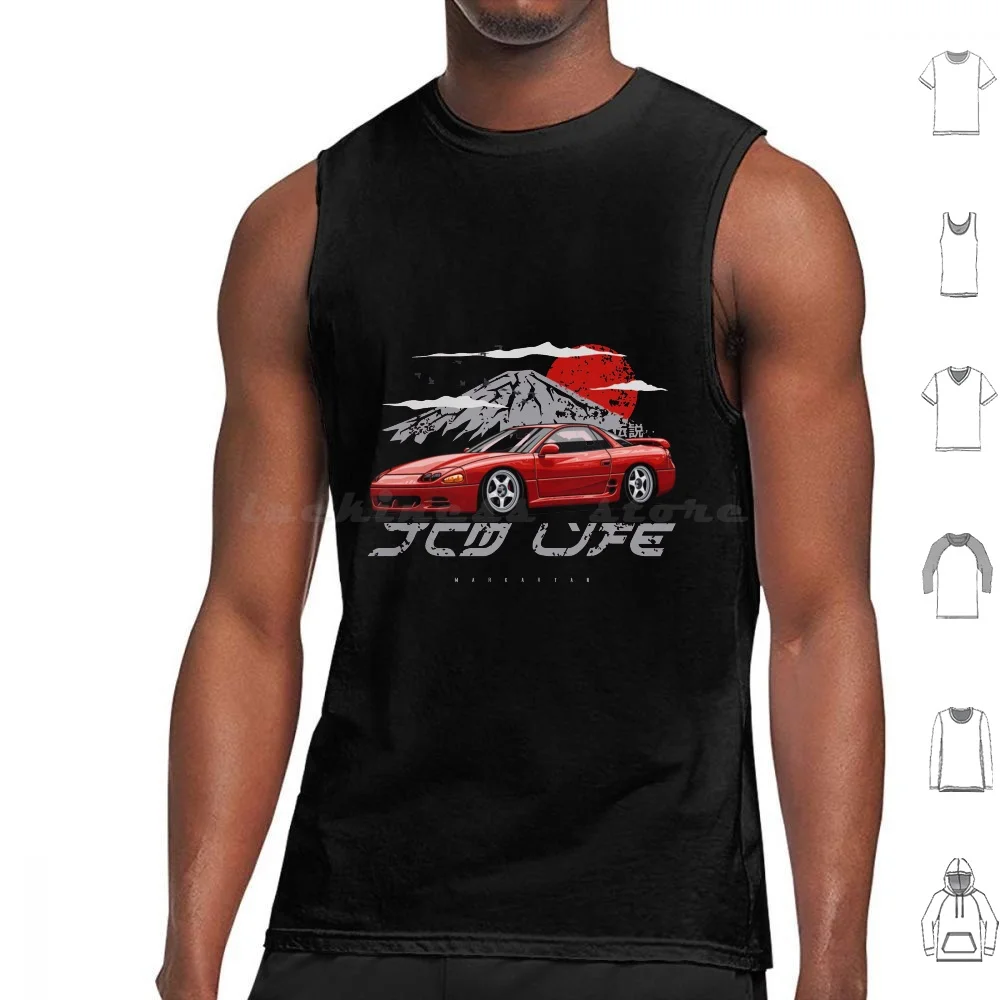 

Jdm Life 3000gt Gto Tank Tops Vest Sleeveless Jdm Life 3000gt Gto