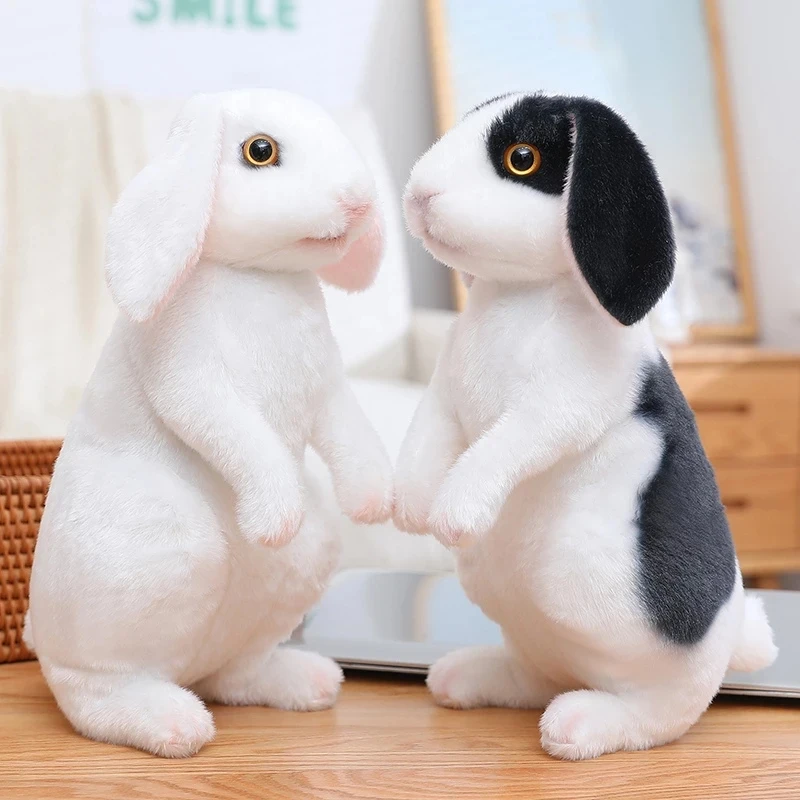 

Имитация симпатичного вислого кролика, реалистичный мягкий милый кролик, игрушки, мягкое животное, плюшевый кролик, игрушка, украшение для комнаты, подарок для детей