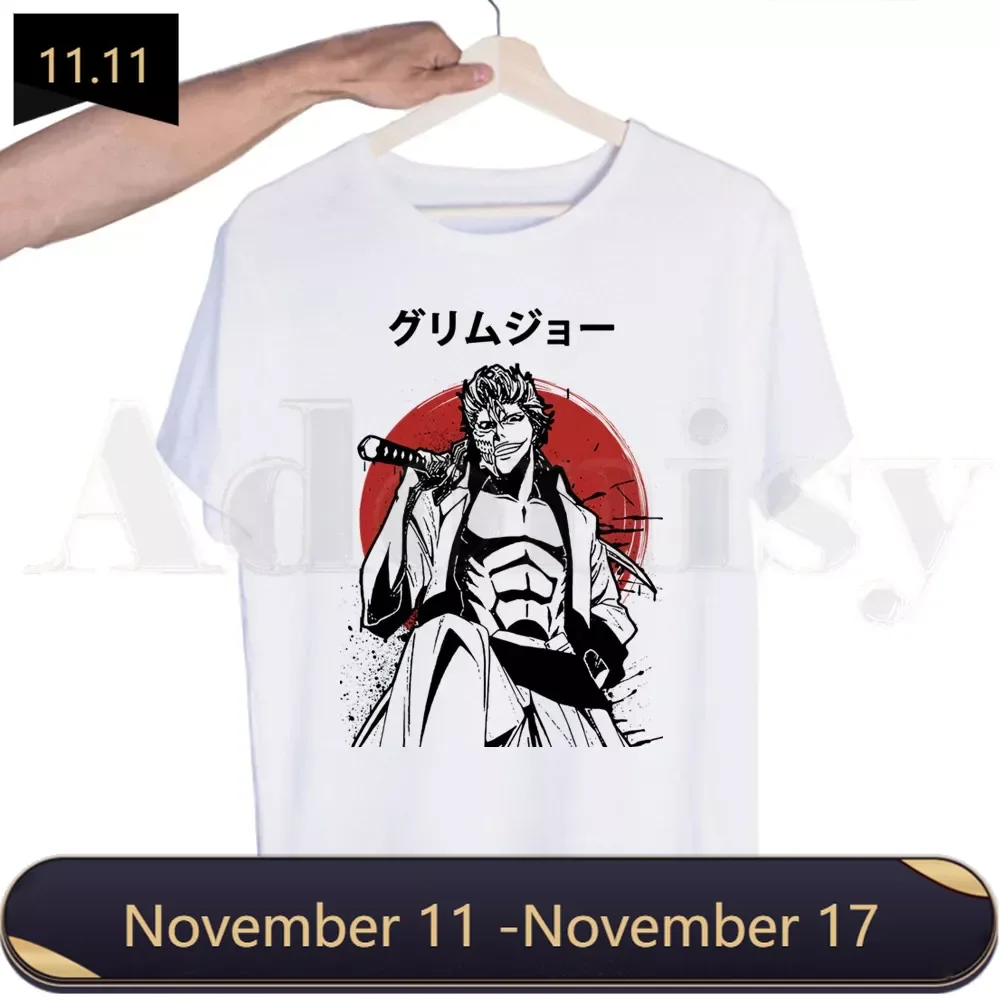 

Отбеливающие Японские футболки с рисунком манги Ichigo, мужские Модные летние футболки, футболки, забавная уличная одежда в стиле Харадзюку