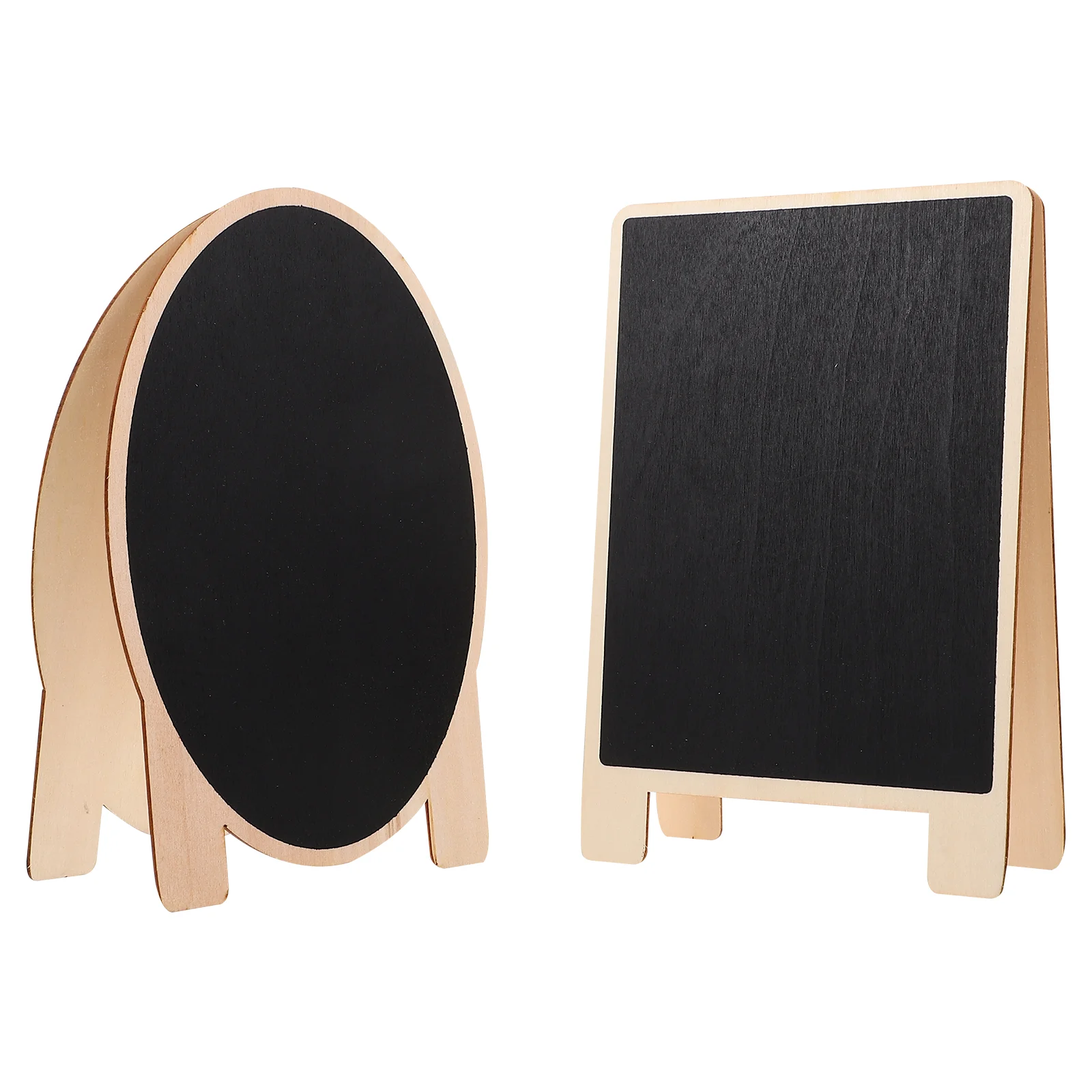 

2Pcs Wooden Two-sided Message Boards Wooden Bulletin Boards Kids Painting Boards