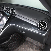 for mercedes benz c class w206 2022 abs carbon fiber car center console dashboard panel trims stickers interior car accessories